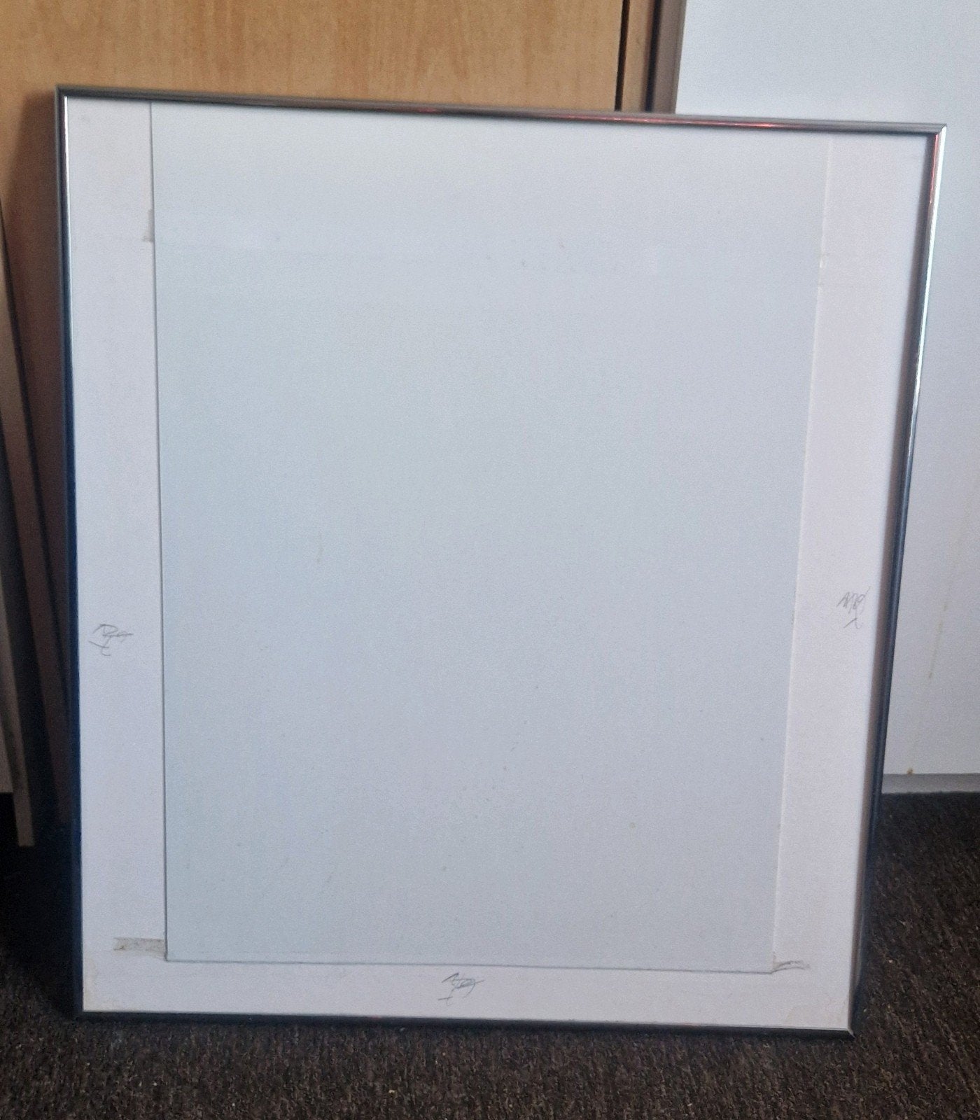 Posterlijst, zilverkleurig,zonder plexiglas, Gebruikt, Ophalen of Verzenden, Fotolijst, Zilver