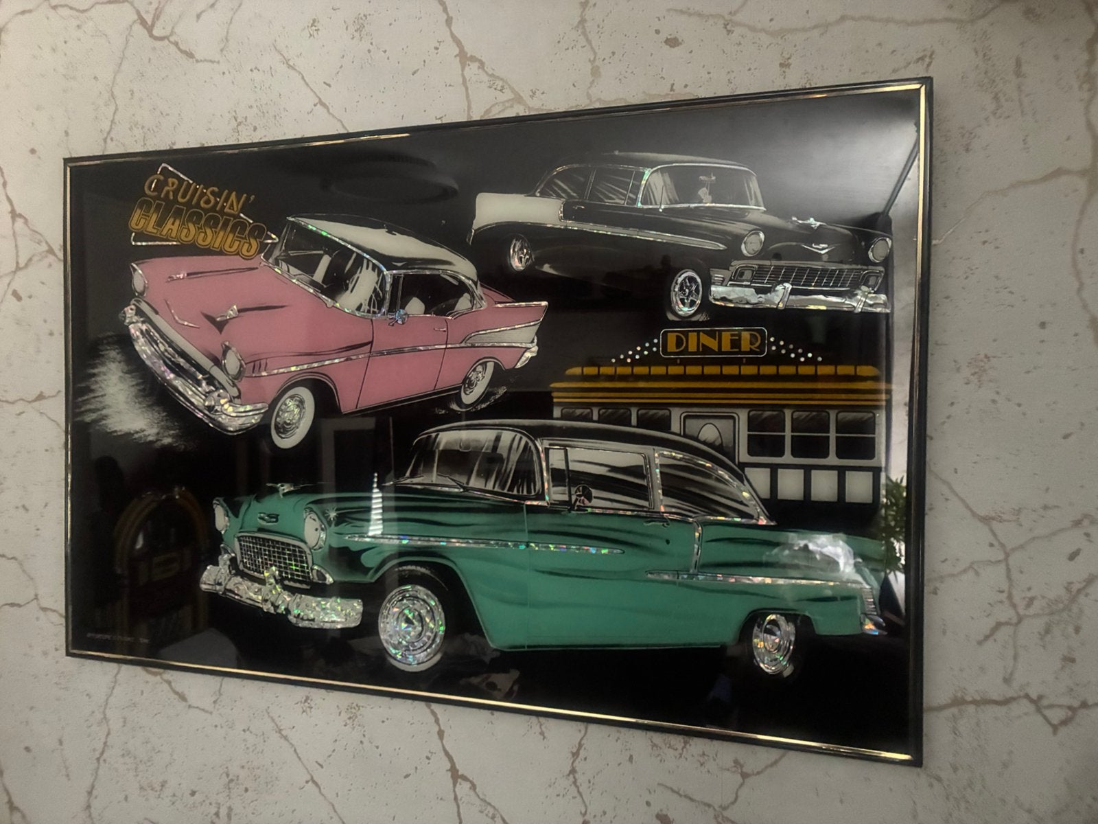 Holografisch Chevrolet Cruisin Classics, Ophalen, 50 – 75, Zo goed als nieuw, 75 tot 100 cm