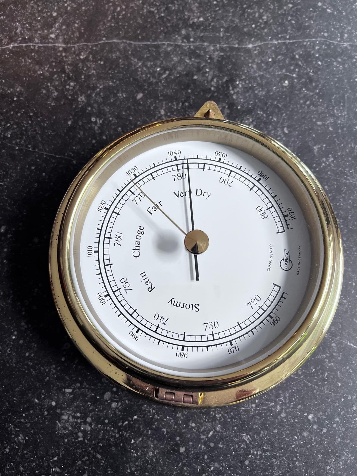 Barigo Barometer - Messing, Ophalen of Verzenden, Zo goed als nieuw, Barometer