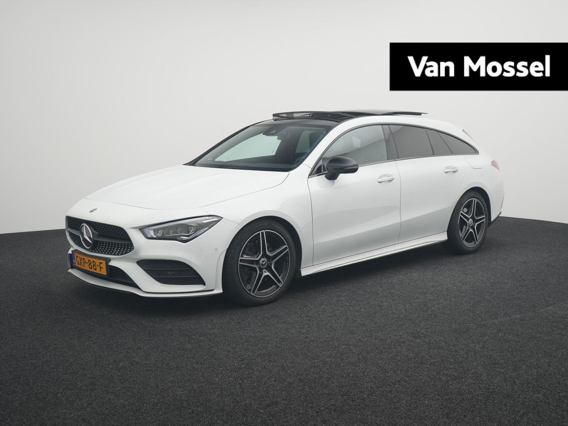 Mercedes-Benz CLA-klasse Shooting Brake 220 Premium Plus | P, Auto's, Gebruikt, Leder en Stof, 1600 kg, Verwarmde buitenspiegels