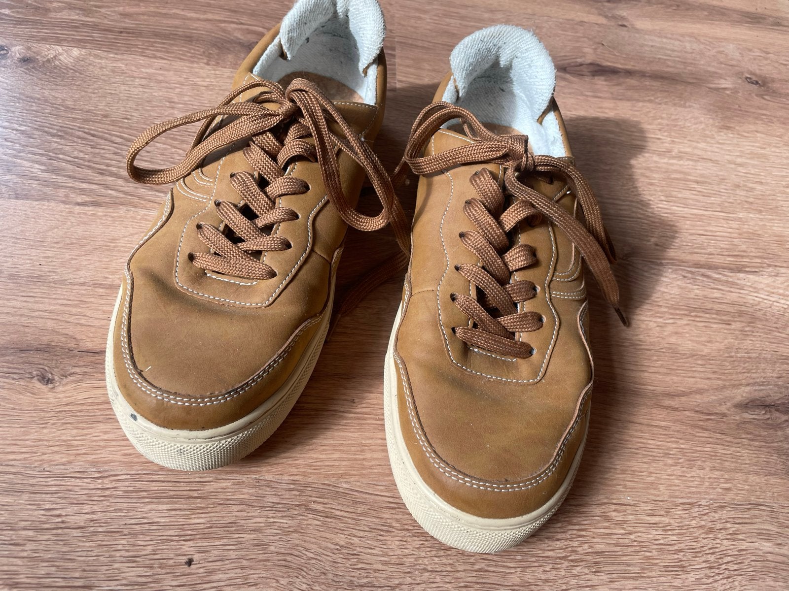 Genesis duurzame vegan sneakers - Maat 43, Kleding | Heren, Ophalen of Verzenden, Gedragen, Bruin, Sneakers of Gympen
