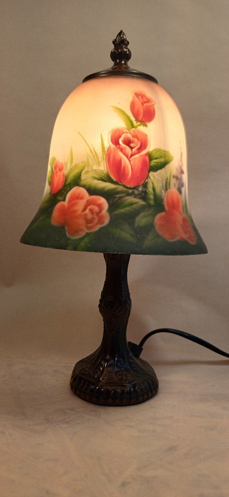 Tiffany style handgeschilderde lamp, Ophalen, Tiffany Style