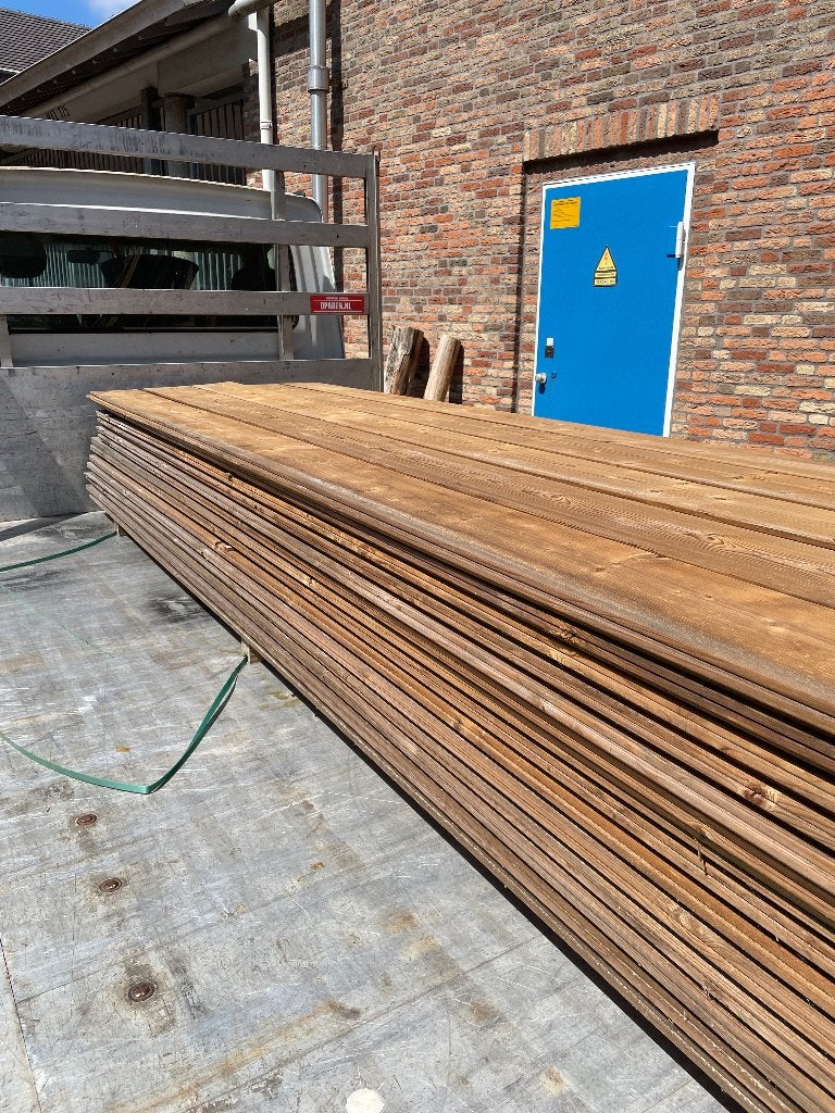Zweeds rabat goedkoopste NL thermowood, Tuin en Terras, Palen, Balken en Planken, Ophalen, Nieuw, 250 cm of meer, Planken