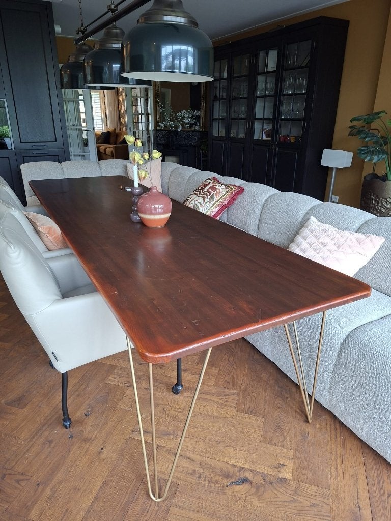 Eettafel 90cm x 300cm, Huis en Inrichting, Ophalen, Gebruikt, 200 cm of meer, 50 tot 100 cm