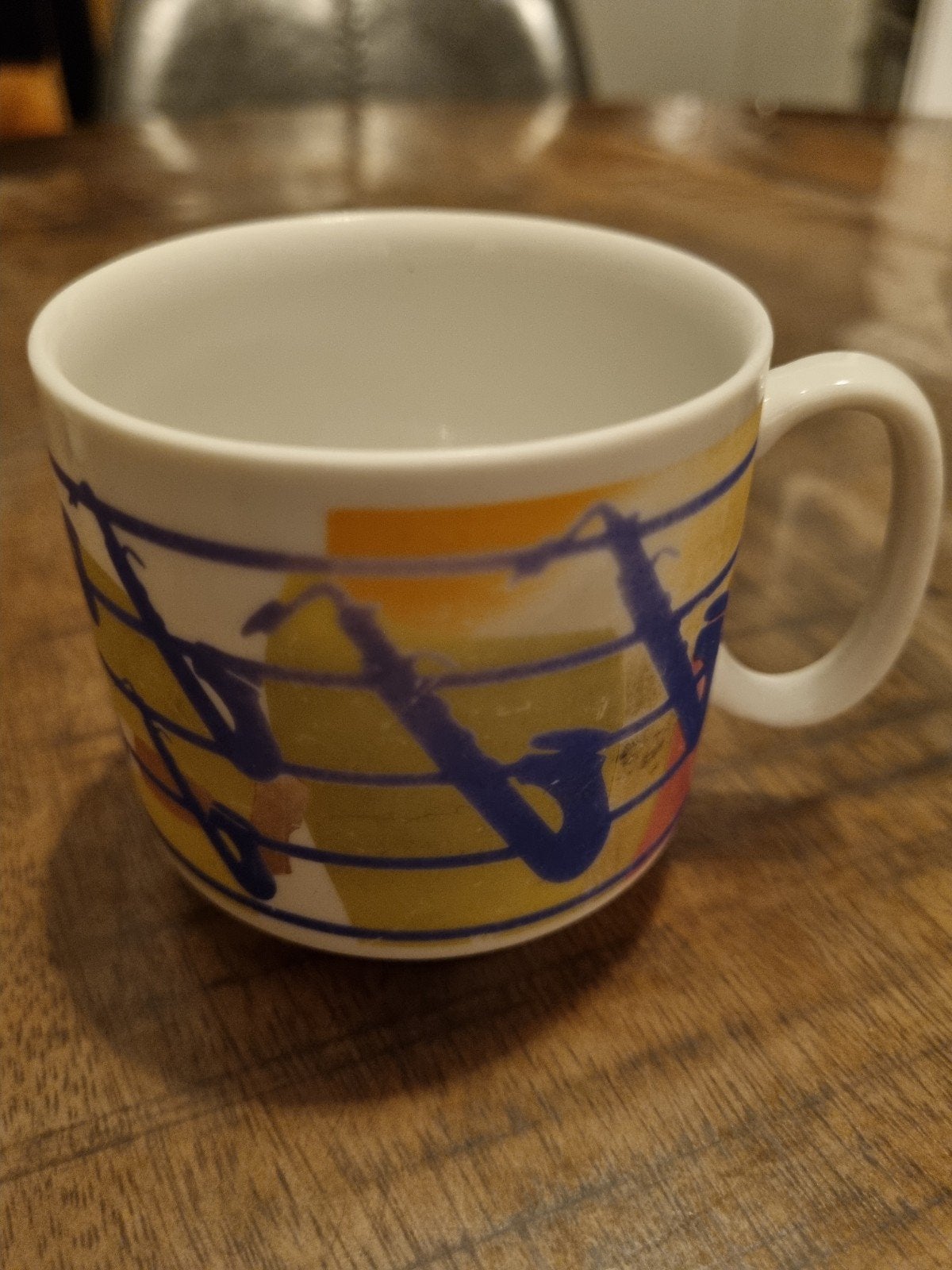 Royal Schwabap Memphis Design mok -  jaren '80/'90, Overige merken, Keramiek, Vintage, Zo goed als nieuw