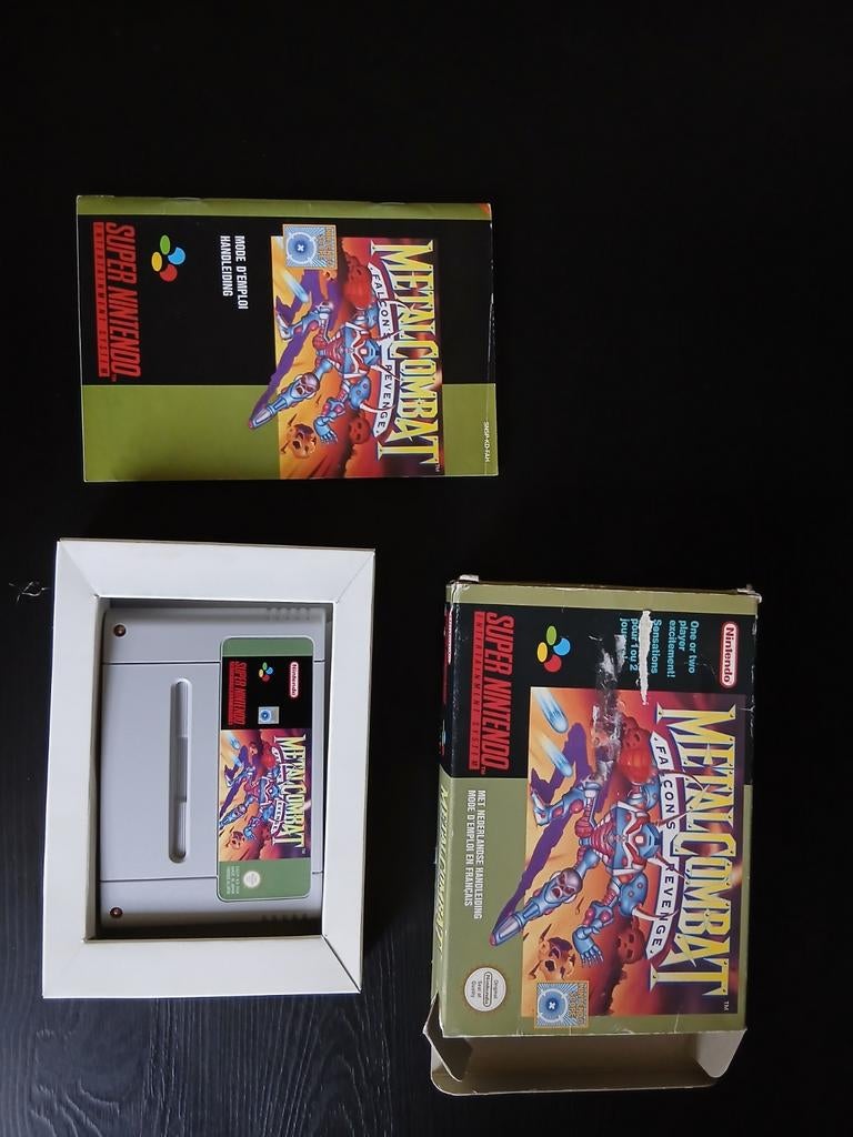 Metal Combat: Falcon's Revenge SNES (CIB), Gebruikt, Shooter, 1 speler, Ophalen of Verzenden