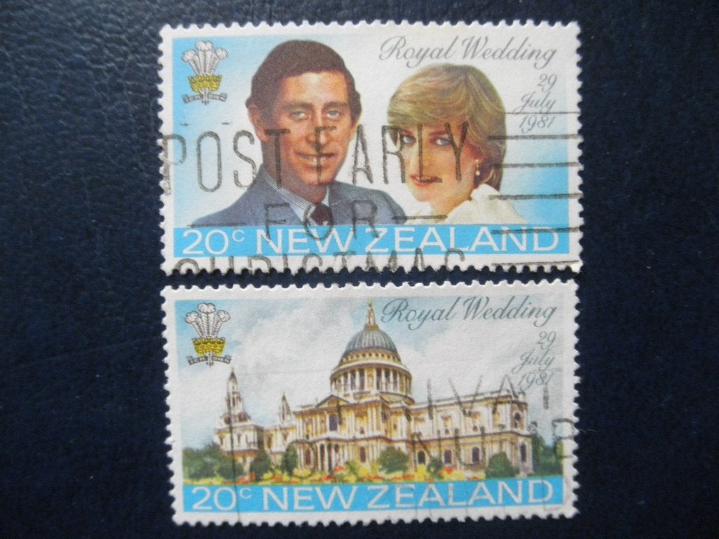 Postzegels New Zealand 1981 Charles + Diana., Postzegels en Munten, Ophalen of Verzenden, Gestempeld