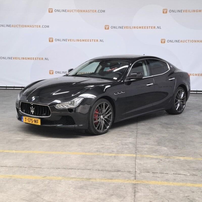 Personenauto, Maserati, Ghibli, 3.0 S Q4, 2017, Automaat, Euro 6, Zwart, Sedan