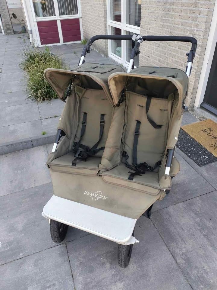 duowagen met regenhoes, Kinderen en Baby's, Kinderwagens en Combinaties, Overige merken, Gebruikt, Duowagen, Ophalen of Verzenden