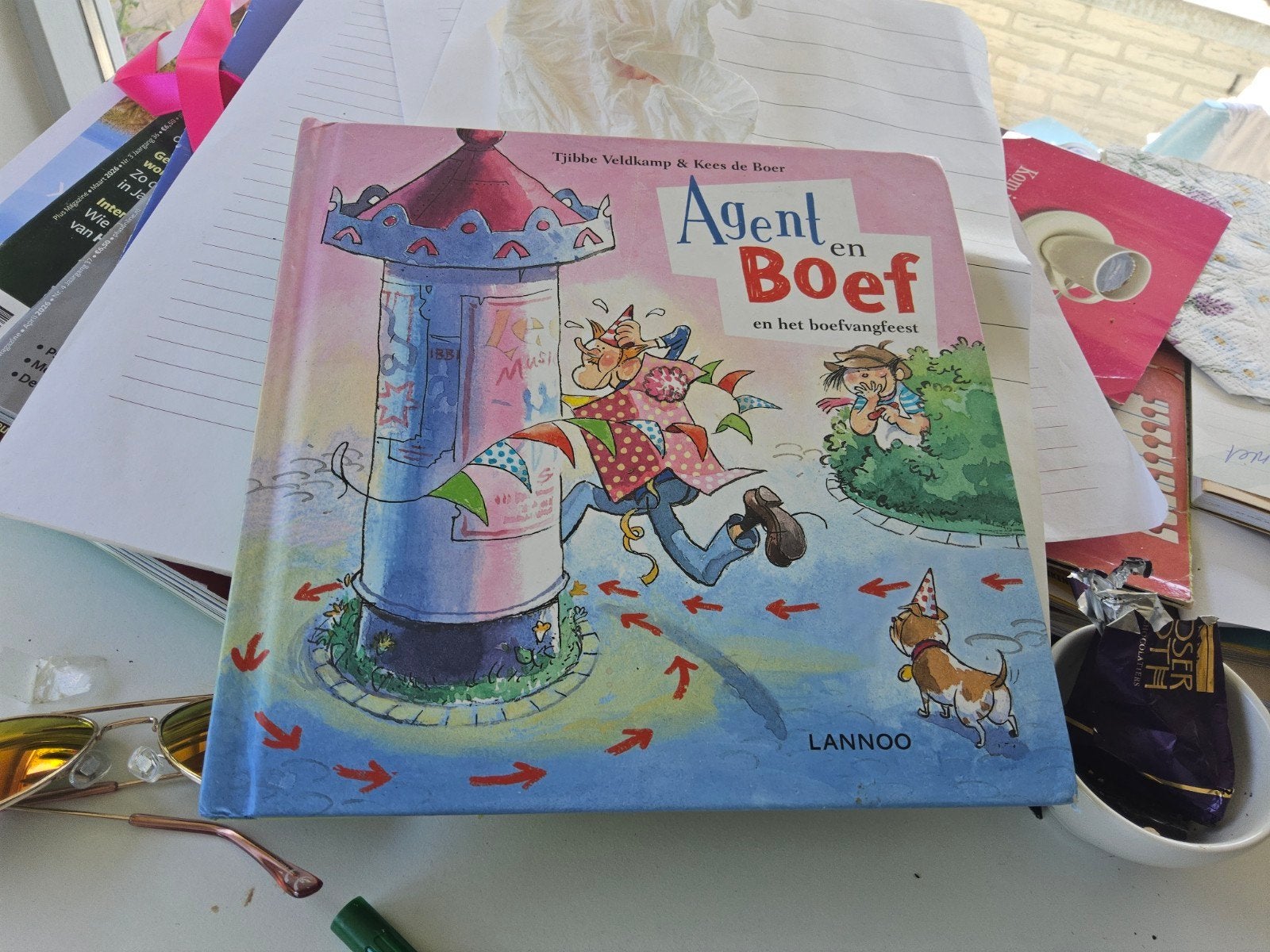 Agent en Boef en het boefvangfeest - Tjibbe Veldkamp, Ophalen of Verzenden, Zo goed als nieuw, Tjibbe Veldkamp & Kees de Boer