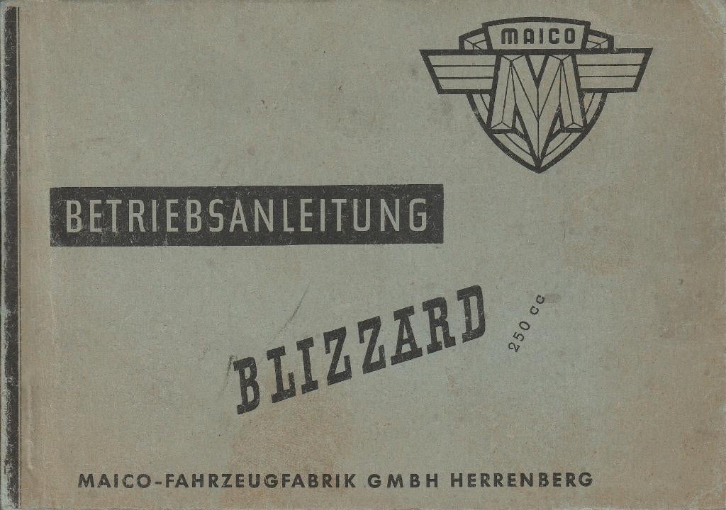 Maico M250 Blizzard handleiding Betriebsanleitung, Verzenden, Overige merken