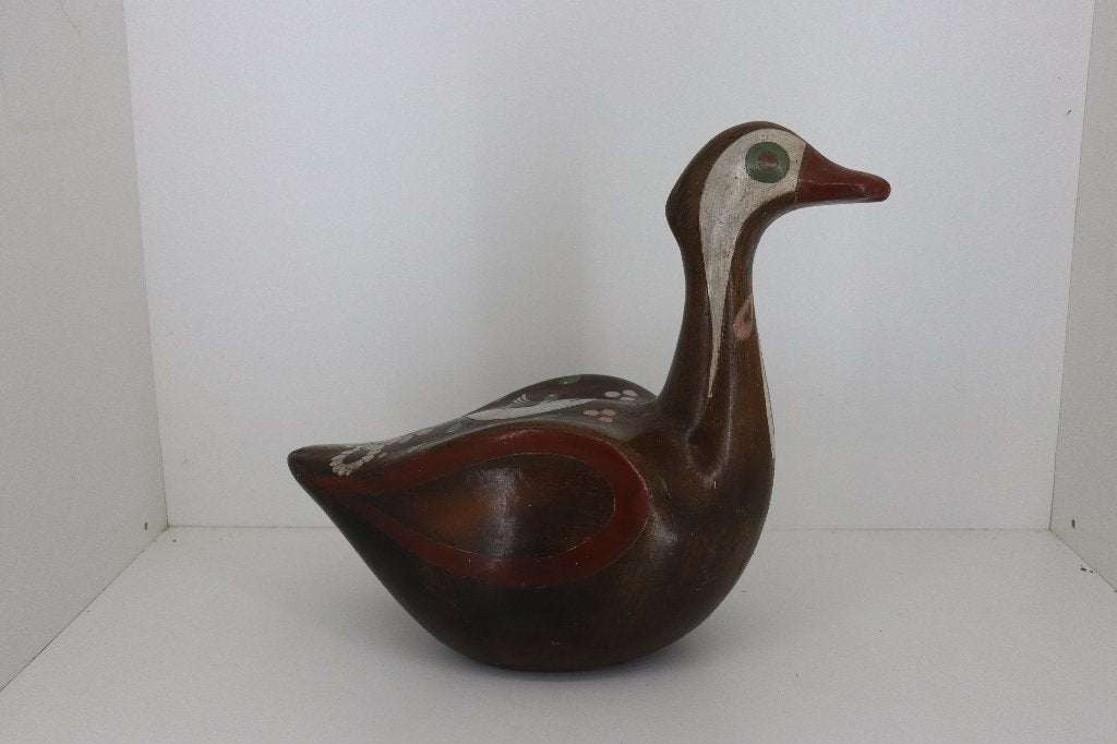 Prachtige Grote Vintage Mexicaanse Tonalá Aardewerk Eend XL, Antiek en Kunst, Antiek | Keramiek en Aardewerk, Ophalen of Verzenden