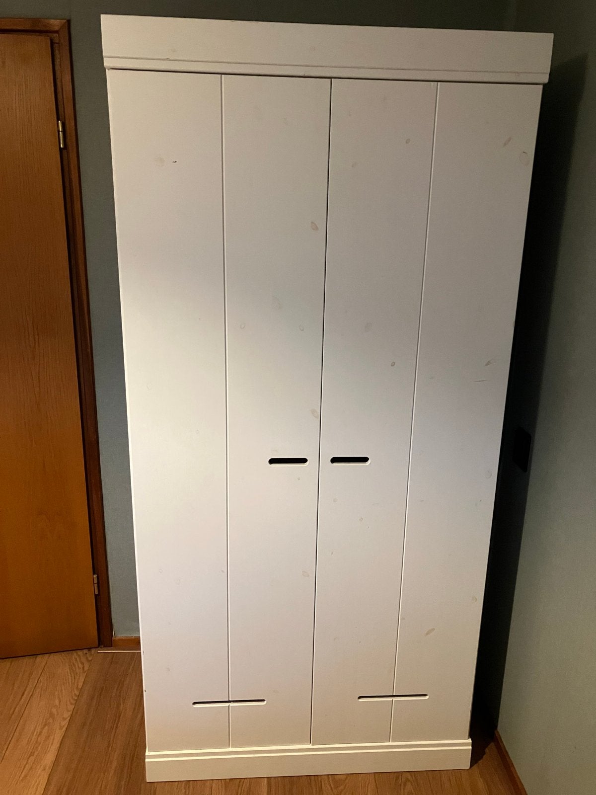 WOOOD kledingkast 2-deurs (Karwei), Ophalen, 50 tot 100 cm, Zo goed als nieuw, 150 tot 200 cm