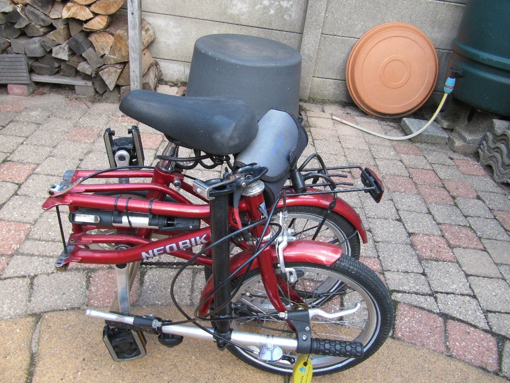 Opvouwbare fiets met opbergtas en slot, Gebruikt, Minder dan 14 inch, Velgrem, Versnellingen