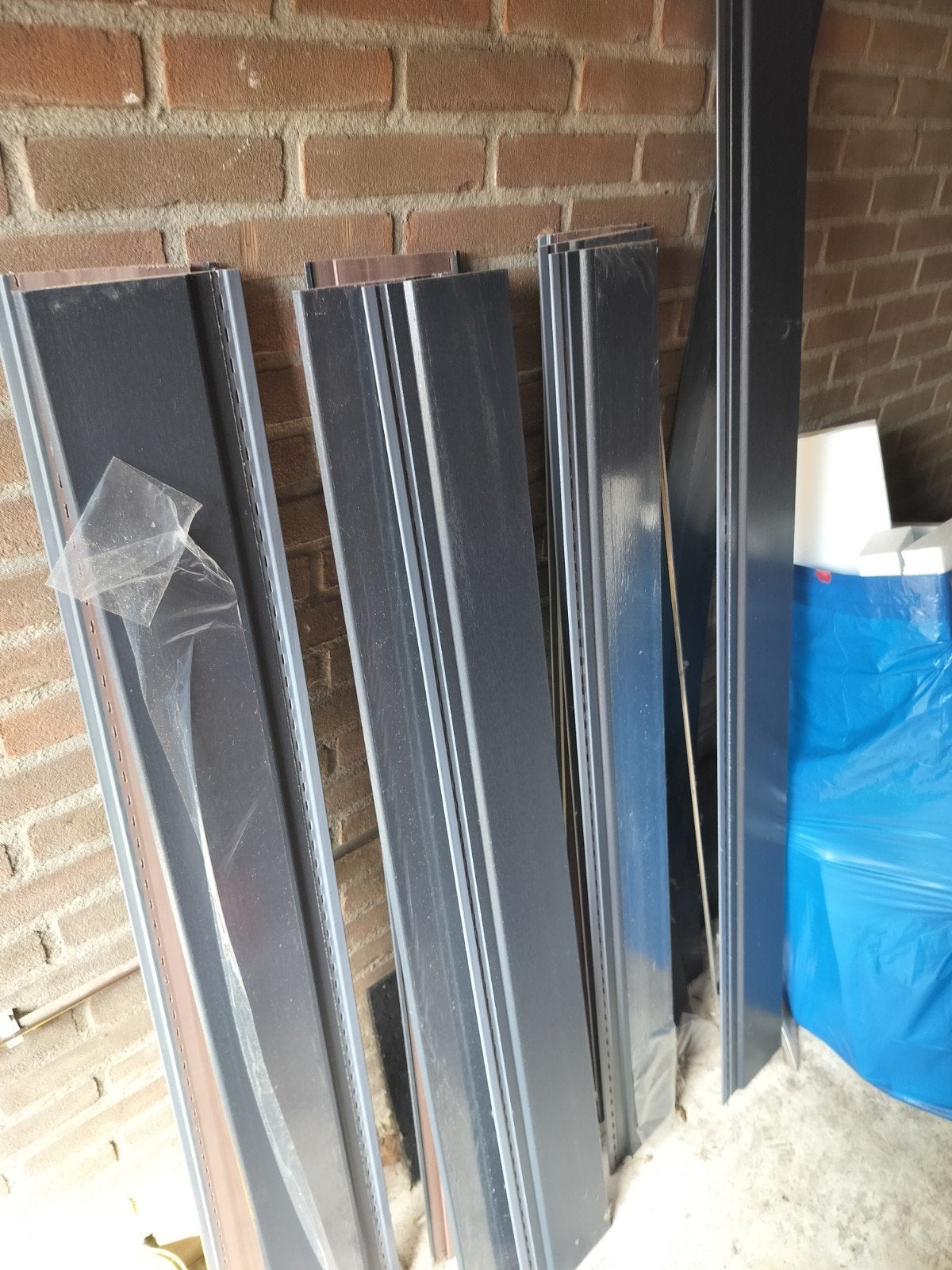 grijze  gevelbekleding / rabatdelen, Ophalen, Minder dan 25 mm, Overige typen, Nieuw