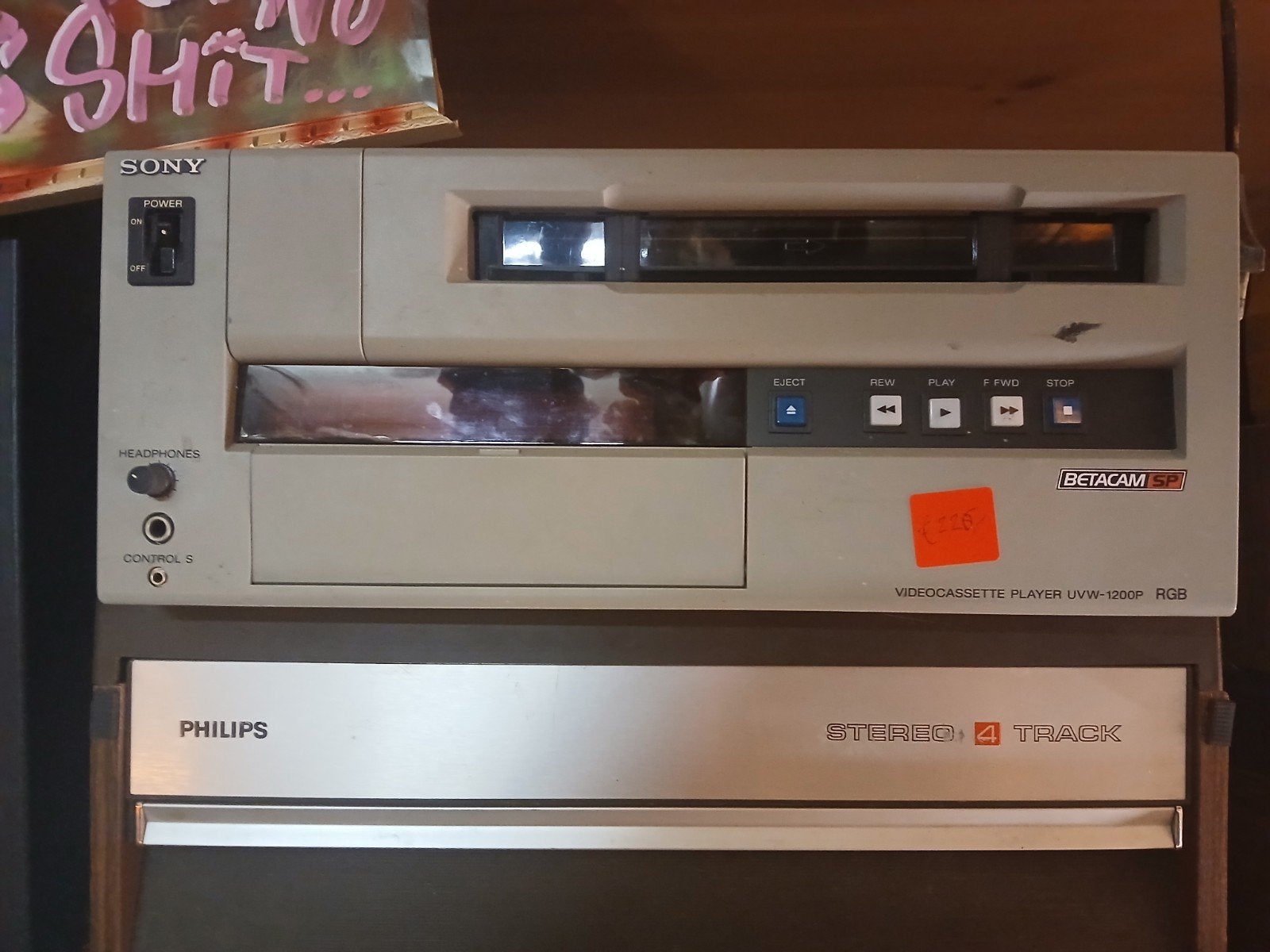 Sony Betacam SP UVW-1200P Videocassette Speler RGB, Ophalen of Verzenden, Gebruikt, Overige typen