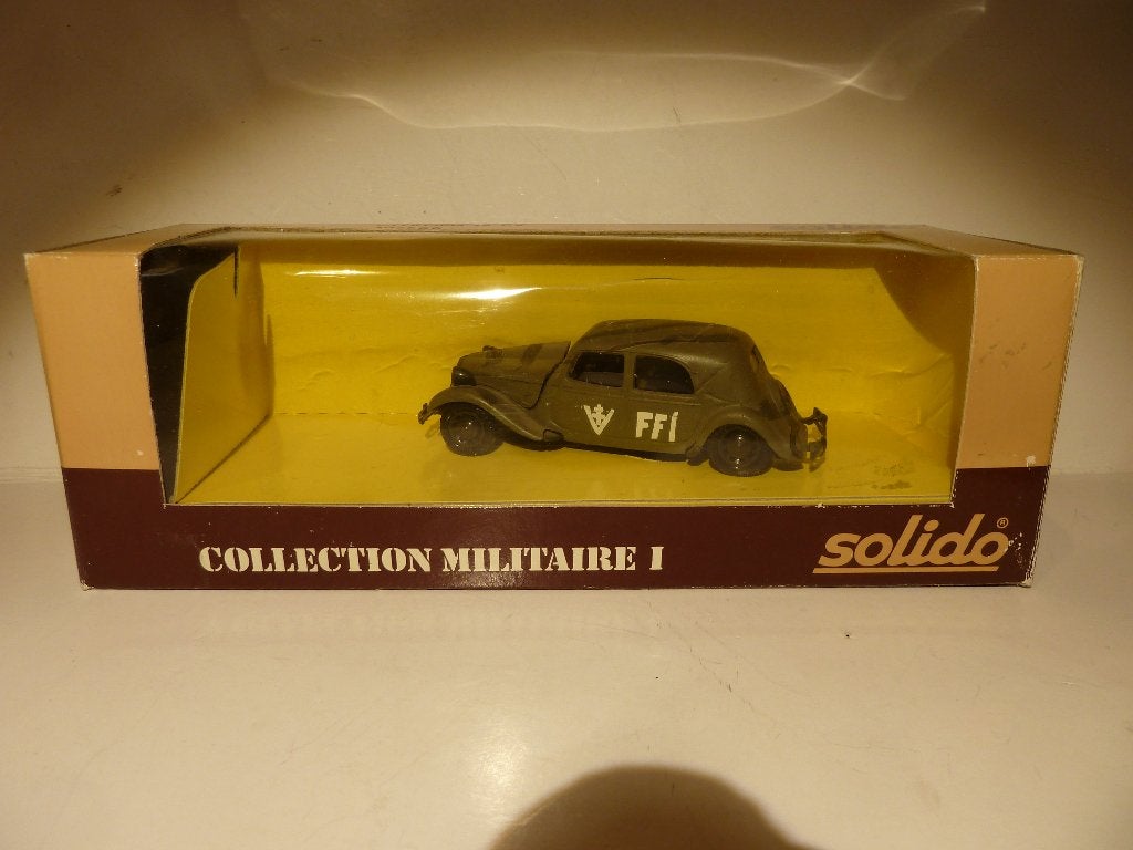 SOLIDO: CITROËN 15 CV """MILITAIRE""" ( NO.6035) MINT/BOXED), Ophalen of Verzenden, Nieuw, Auto, Solido
