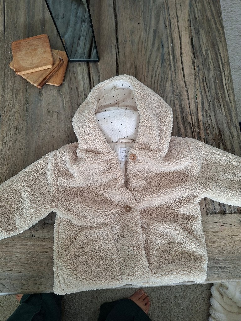 Zara teddy jasje maat 80, Ophalen, Zo goed als nieuw, Meisje, Jasje