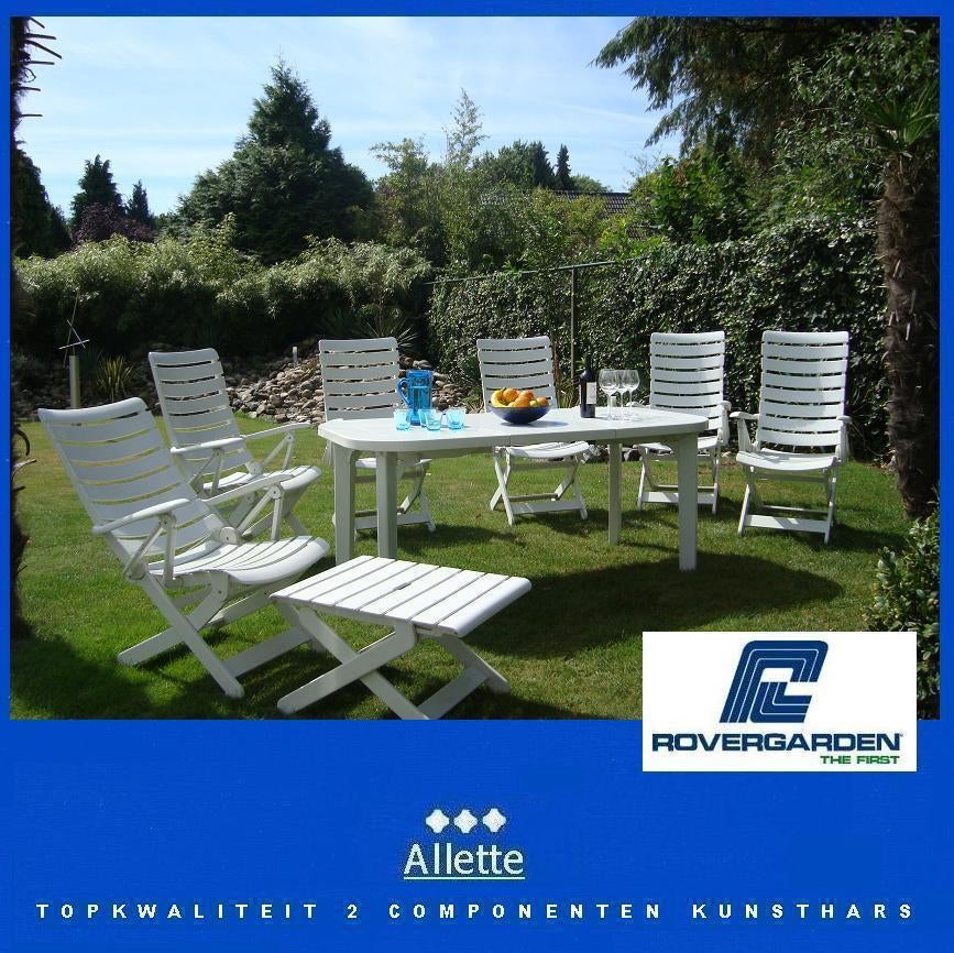 ROVERGARDEN tuinstoelen vergel. Kettler Tiffany Allibert Tri, Ophalen, Zo goed als nieuw, Kunststof, Verstelbaar