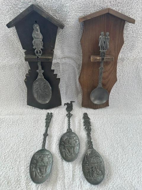 Tin lepels, Antiek en Kunst, Antiek | Tin, Ophalen of Verzenden