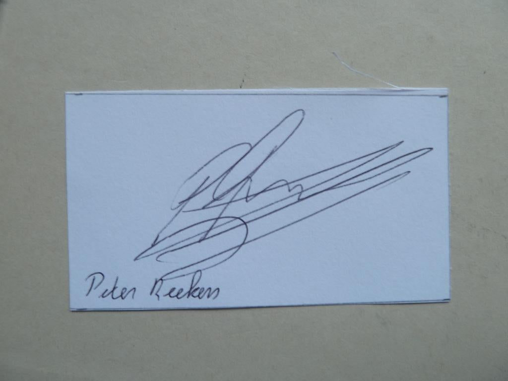 Handtekening. Peter.Reekers. Heracles, Ophalen of Verzenden, Zo goed als nieuw, Overige binnenlandse clubs, Overige typen