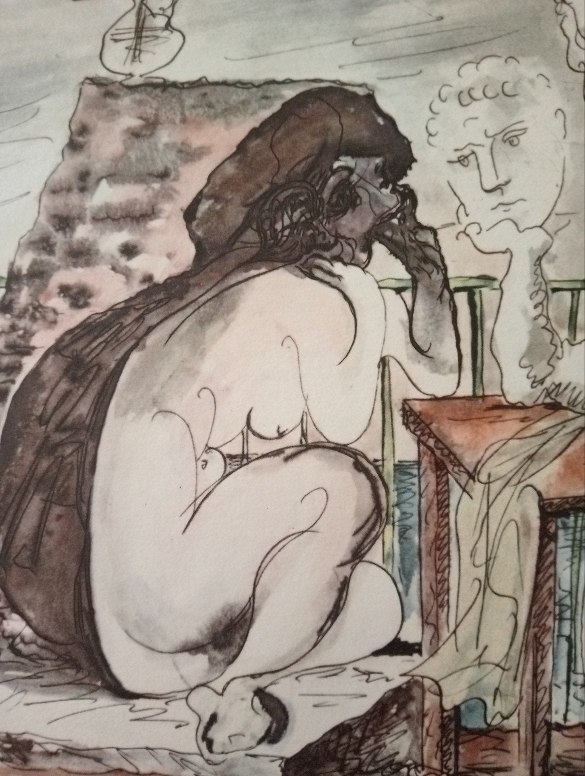 Pablo Picasso offset prent naakt erotiek, Ophalen of Verzenden