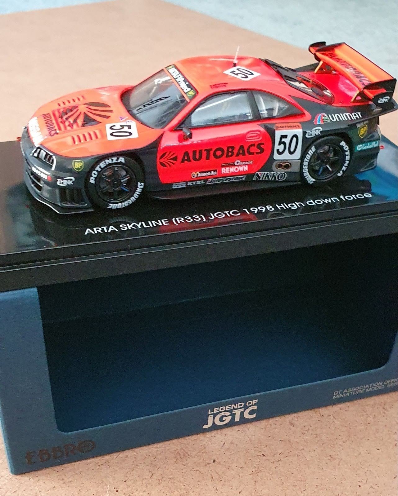 EBBRO ARTA Nissan SKYLINE (R33) JGTC 1998  1/43, Ophalen of Verzenden, Nieuw, Auto, Overige merken