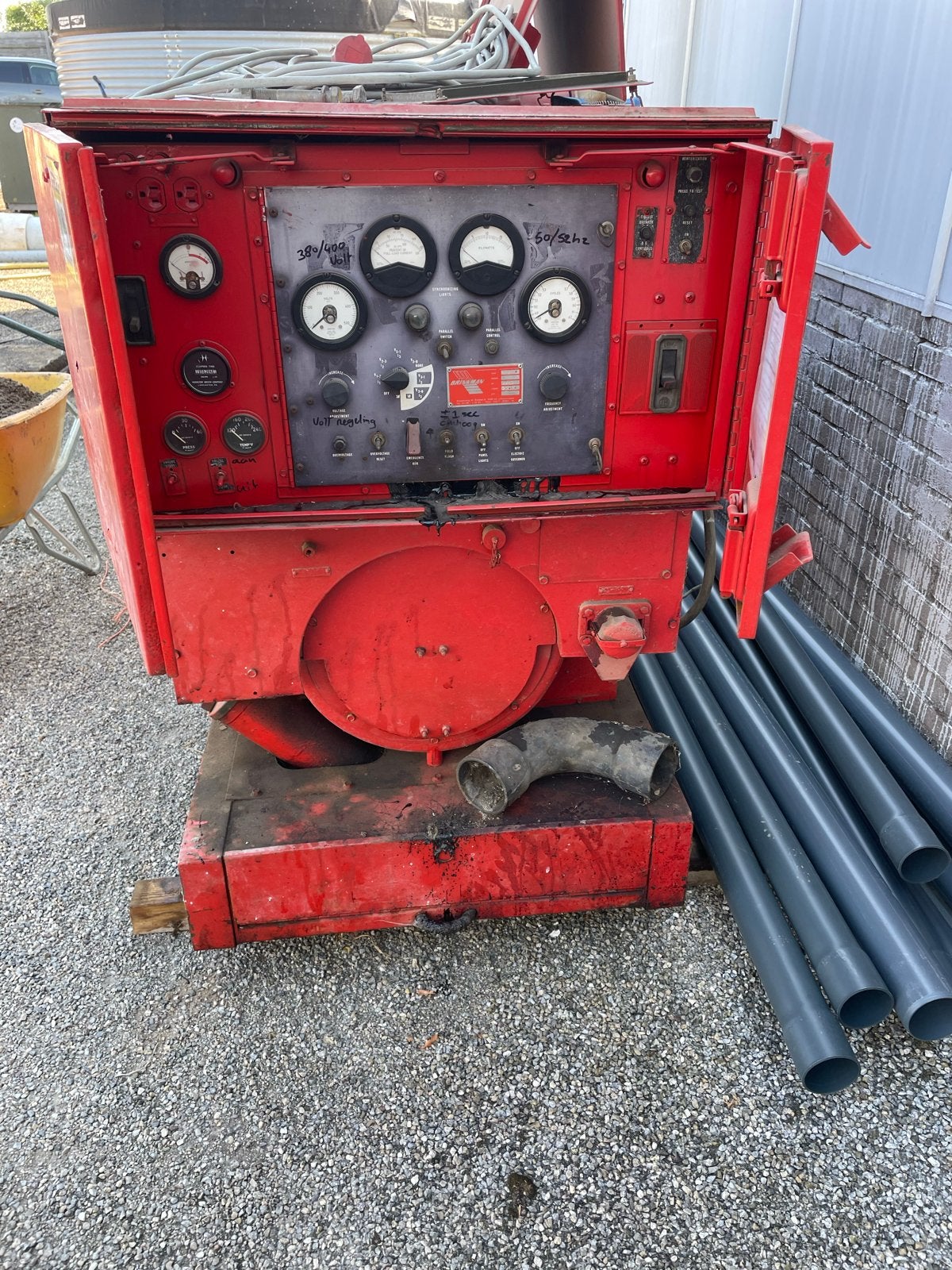 Stroomgenerator - Diesel - Gebruikt moet weg, Ophalen, Gebruikt, 10 tot 30 kVA, Dieselolie