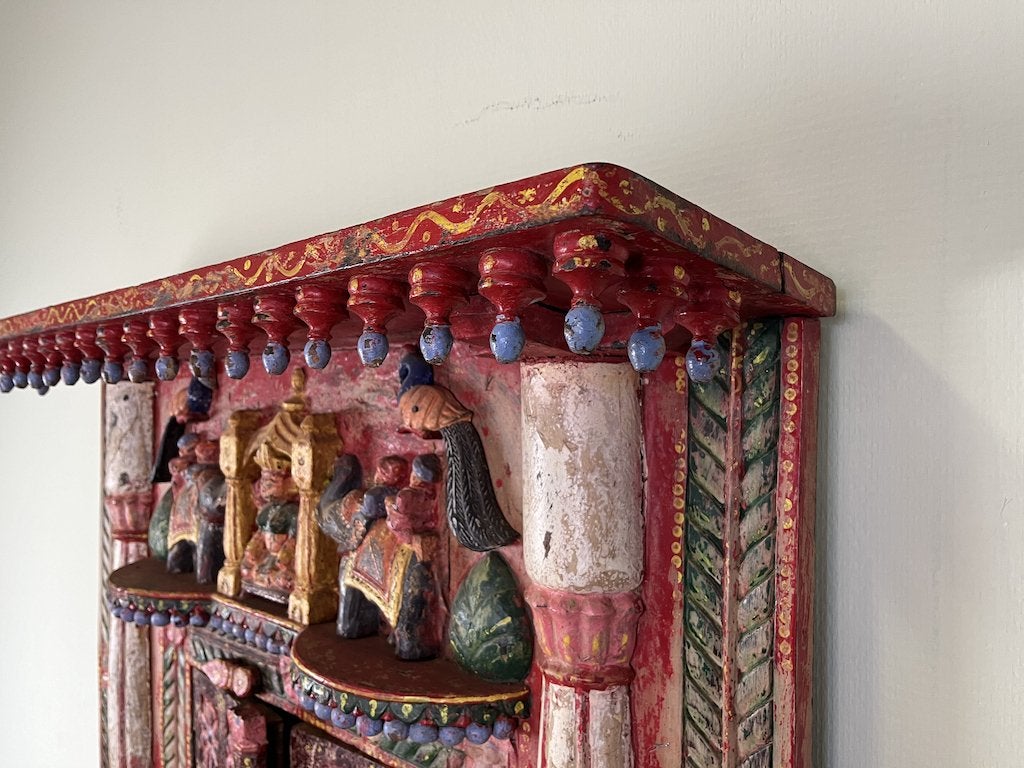 Traditionele Indiaanse houten Jharokha, Huis en Inrichting, Niet ingevuld, Gebruikt, Niet ingevuld, Ophalen of Verzenden
