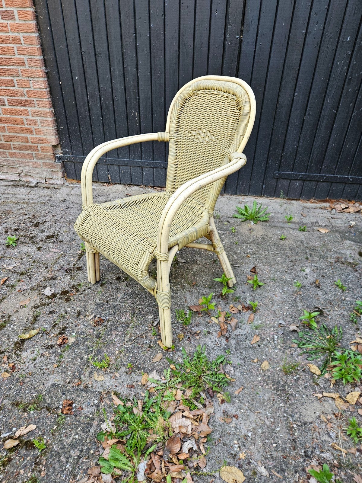 6x Beklede aluminium terrasstoelen, Ophalen, Gebruikt, Aluminium, Stapelbaar