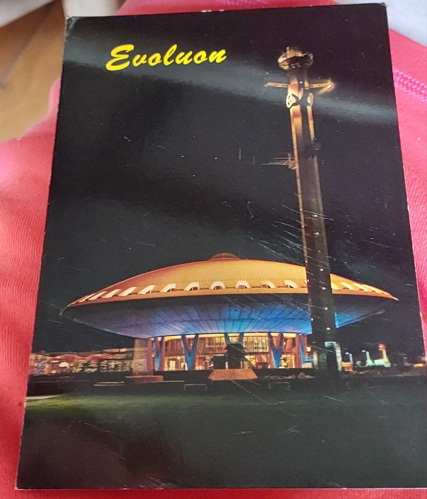 Eindhoven. Evoluon bij Avond 1975, Ophalen of Verzenden, 1960 tot 1980, Gelopen, Noord-Brabant