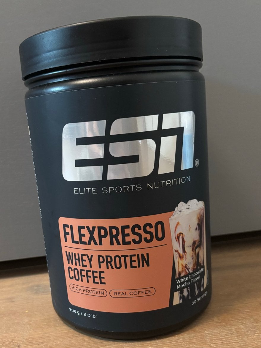 ESN FLEXPRESSO whey protein coffee white chocolate mocha, Ophalen of Verzenden, Nieuw, Poeder of Drank