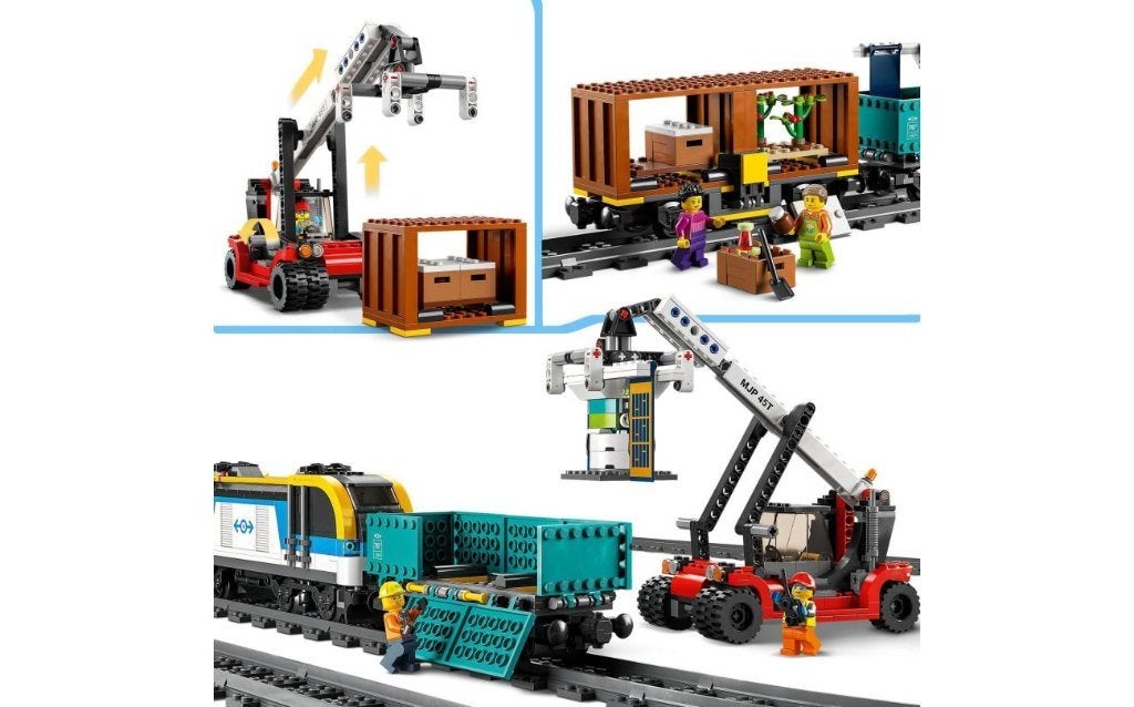 Lego trein 60336: 2 goederenwagons + verreiker (Nieuw!!!), Kinderen en Baby's, City, Lego, Nieuw, Ophalen of Verzenden