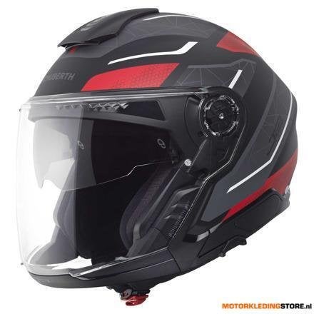Schuberth J2 Sigma Jethelm, Zwart-Rood, Motoren, Ophalen of Verzenden, Nieuw met kaartje