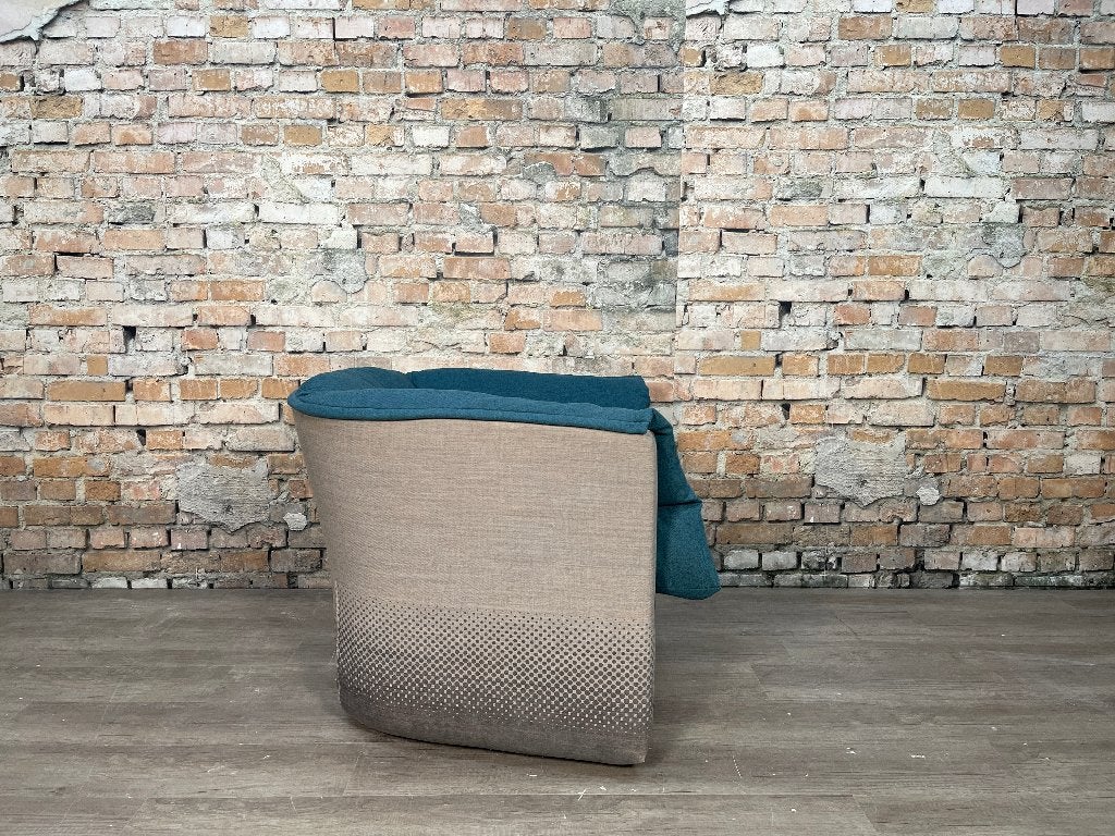 Moroso Coat Fauteuil – Blauw grijs | Patricia Urquiola, Ophalen, Design, 75 tot 100 cm, Zo goed als nieuw