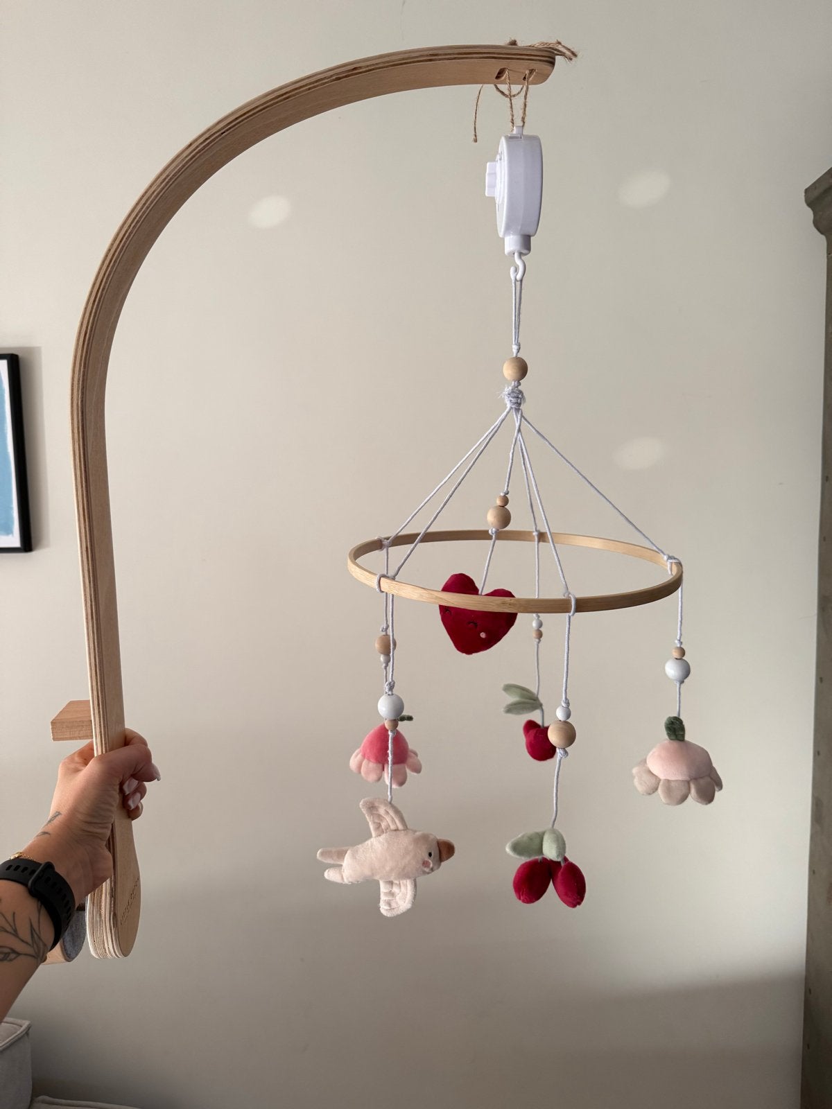 Baby mobiel Vertbaudet met Little Dutch bevestigingsboog, Kinderen en Baby's, Ophalen, Zo goed als nieuw, Mobiel