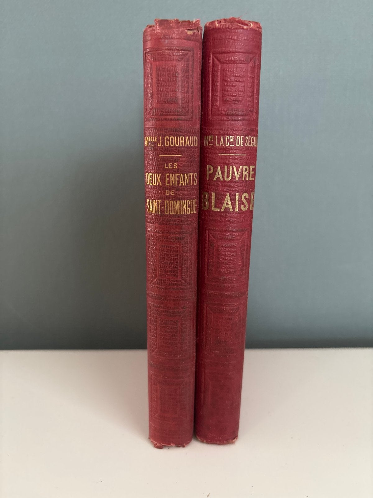 Antieke Franse Boeken: Les Deux Enfants & Pauvre Blaise, Antiek en Kunst, Ophalen