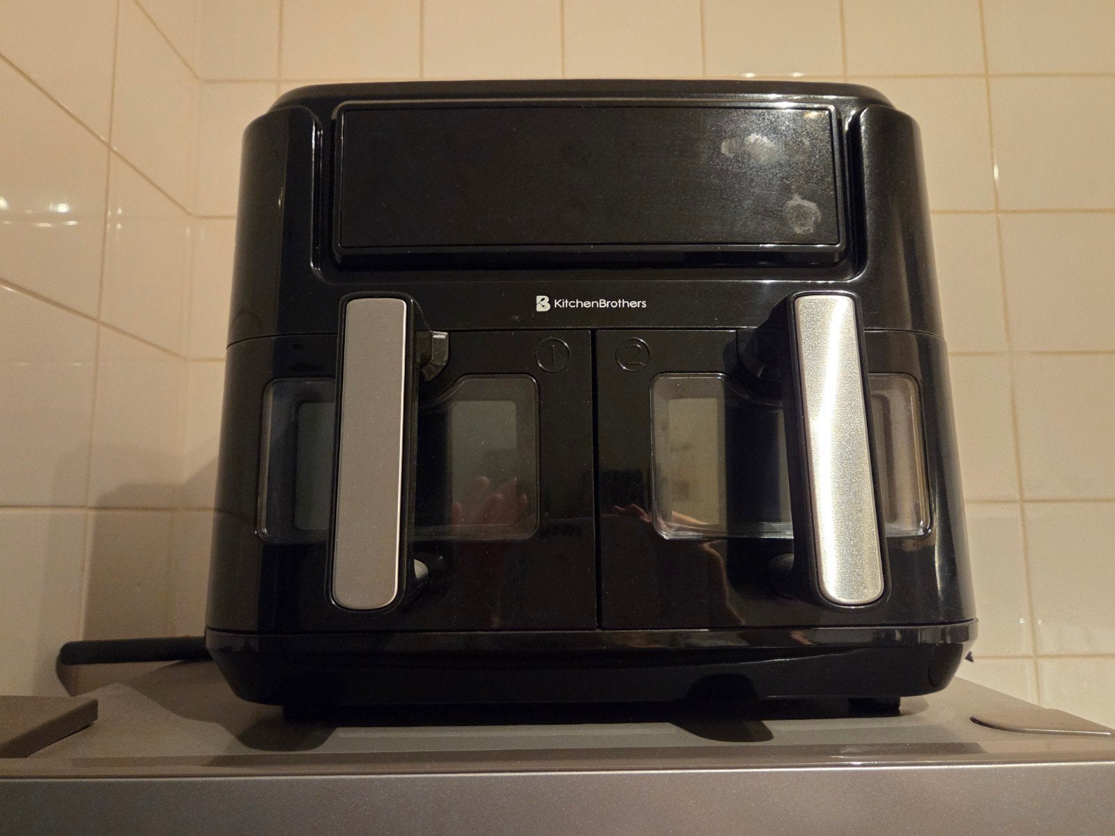 KitchenBrothers Airfryer Dubbele Zone KB765, Ophalen, Zo goed als nieuw, Airfryer