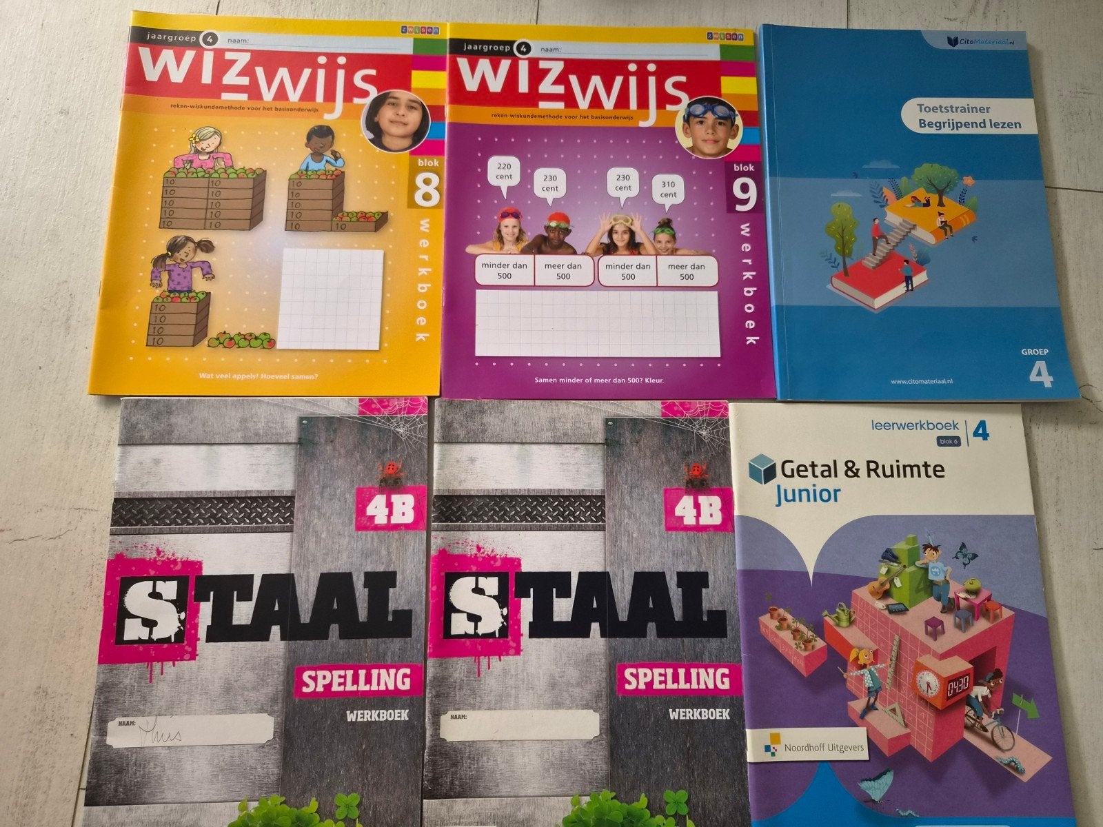 Schoolboeken basisschool gr4: Rekenen, Spelling, Begrijpe, Boeken, Ophalen of Verzenden, Gelezen, Overige niveaus, Nederlands