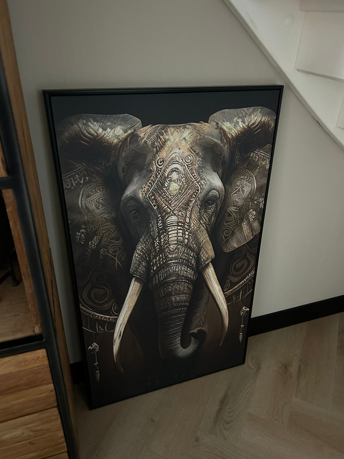 mooie olifant schilderij, Ophalen, Zo goed als nieuw