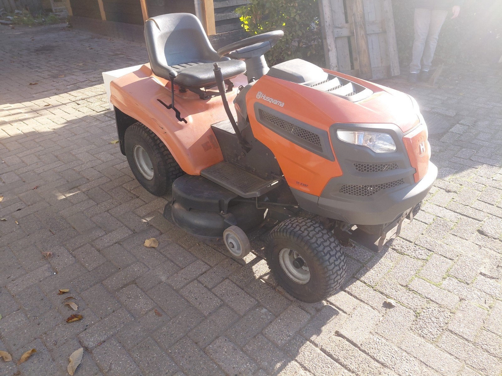 husqvarna zitmaaier met aanhanger, Tuin en Terras, Ophalen, Gebruikt