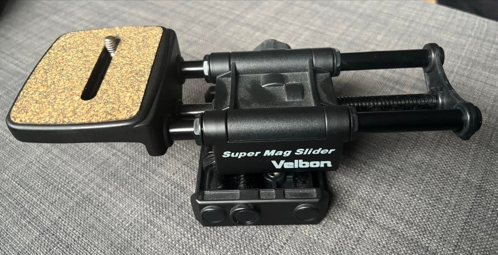 Velbon Super Mag Slider voor perfecte macrofoto's, Ophalen, Zo goed als nieuw, Minder dan 150 cm, Balhoofd