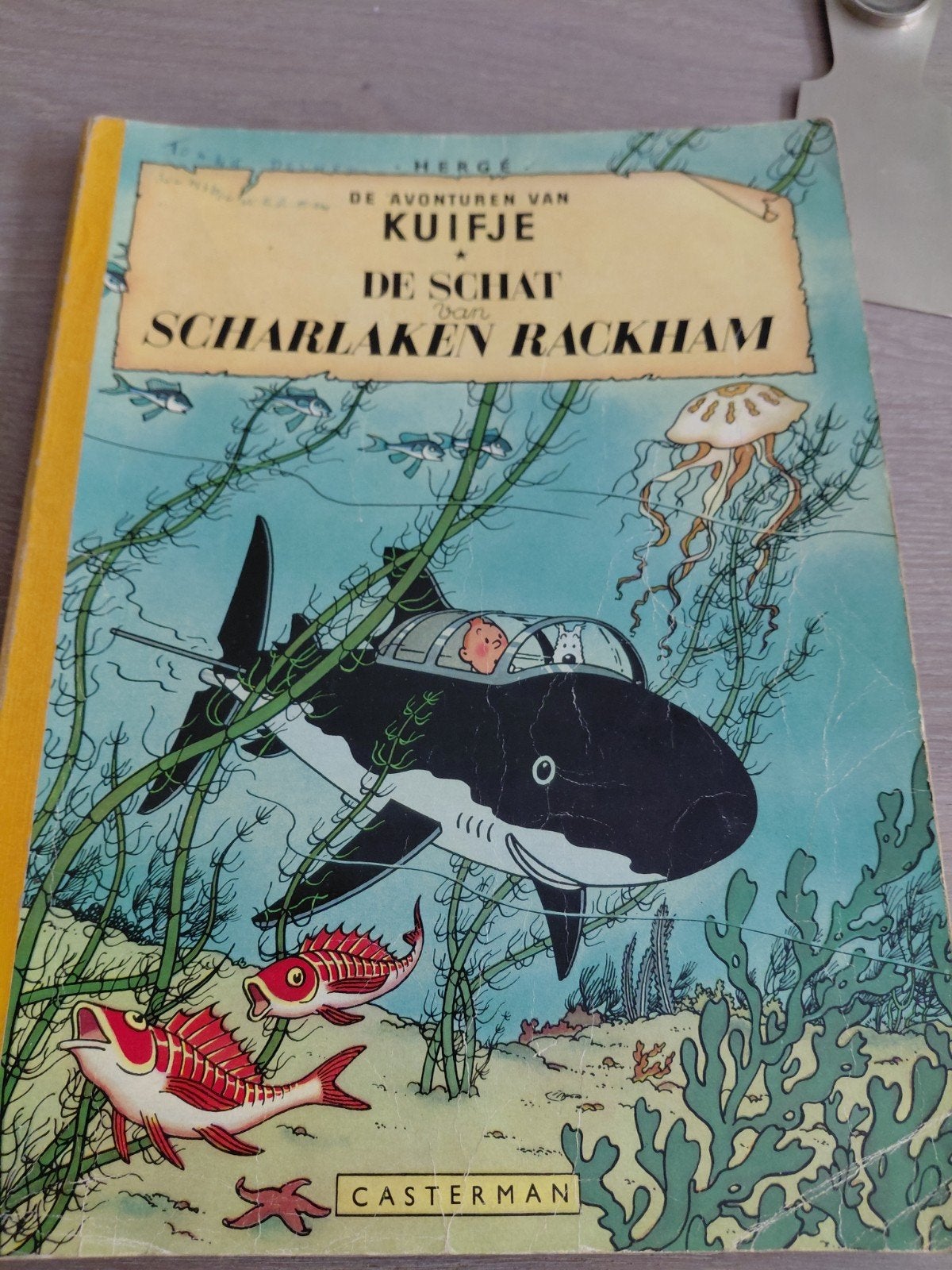Kuifje,D schat van Scharlaken Rackham, Boeken, Stripboeken, Eén stripboek, Ophalen of Verzenden, Gelezen