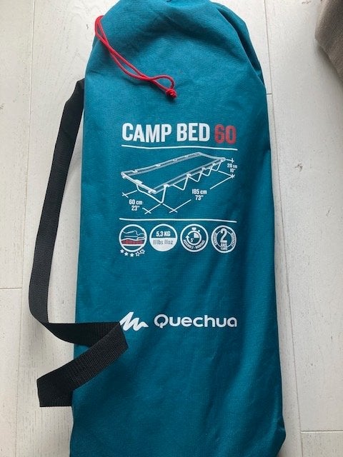 Camp bed  60 / Veldbed ( Quechua ) z.g.a.n, Caravans en Kamperen, Ophalen, Zo goed als nieuw