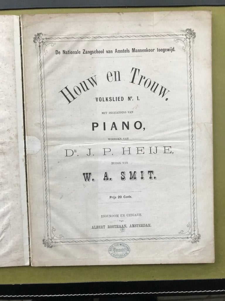 Houw en Trouw, volkslied, Gebruikt, Zang, Klassiek, Ophalen of Verzenden