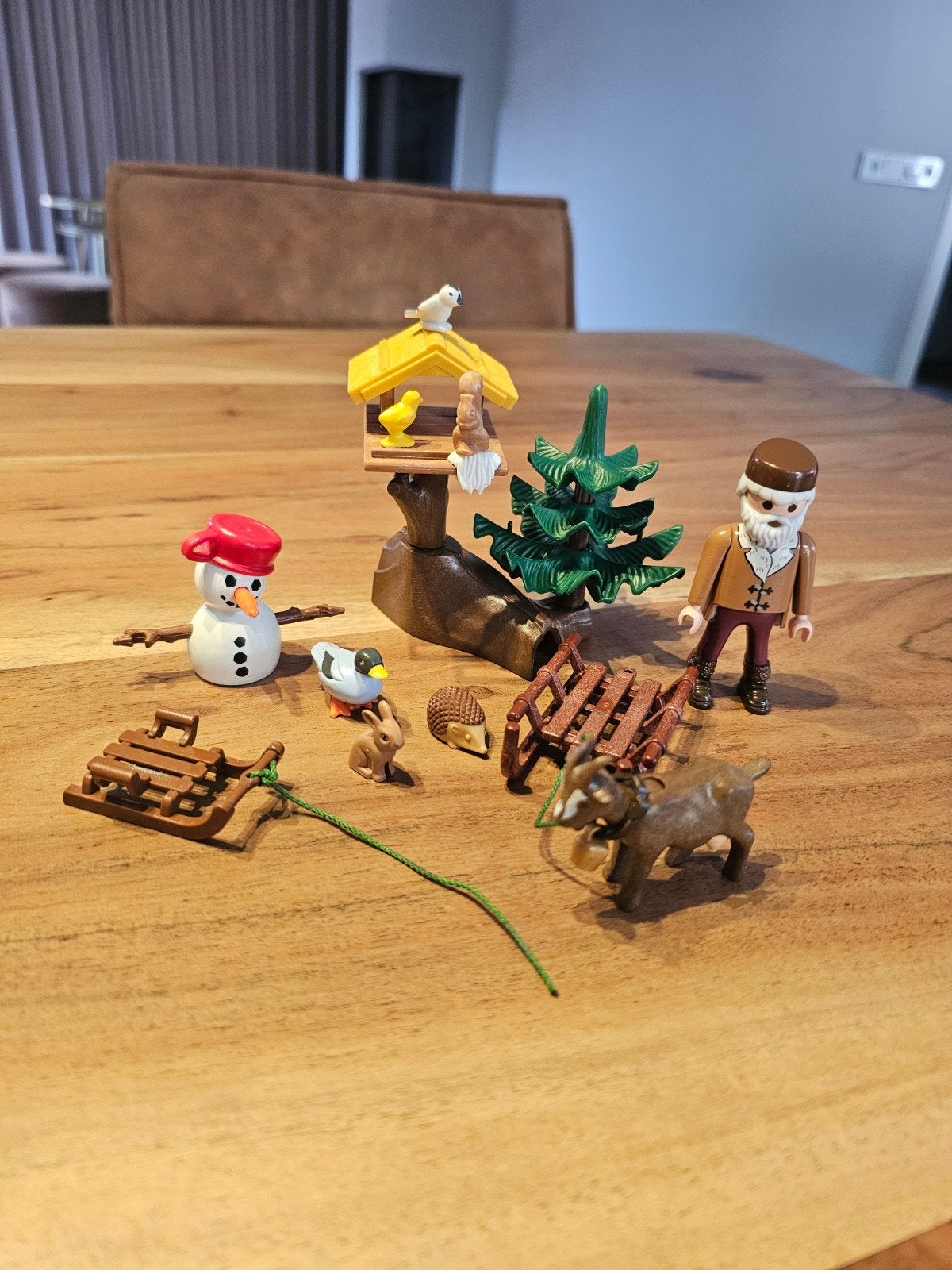 Playmobil Winter Bos Set met Figuren en Dieren, Kinderen en Baby's, Gebruikt, Complete set, Overige typen, Ophalen of Verzenden