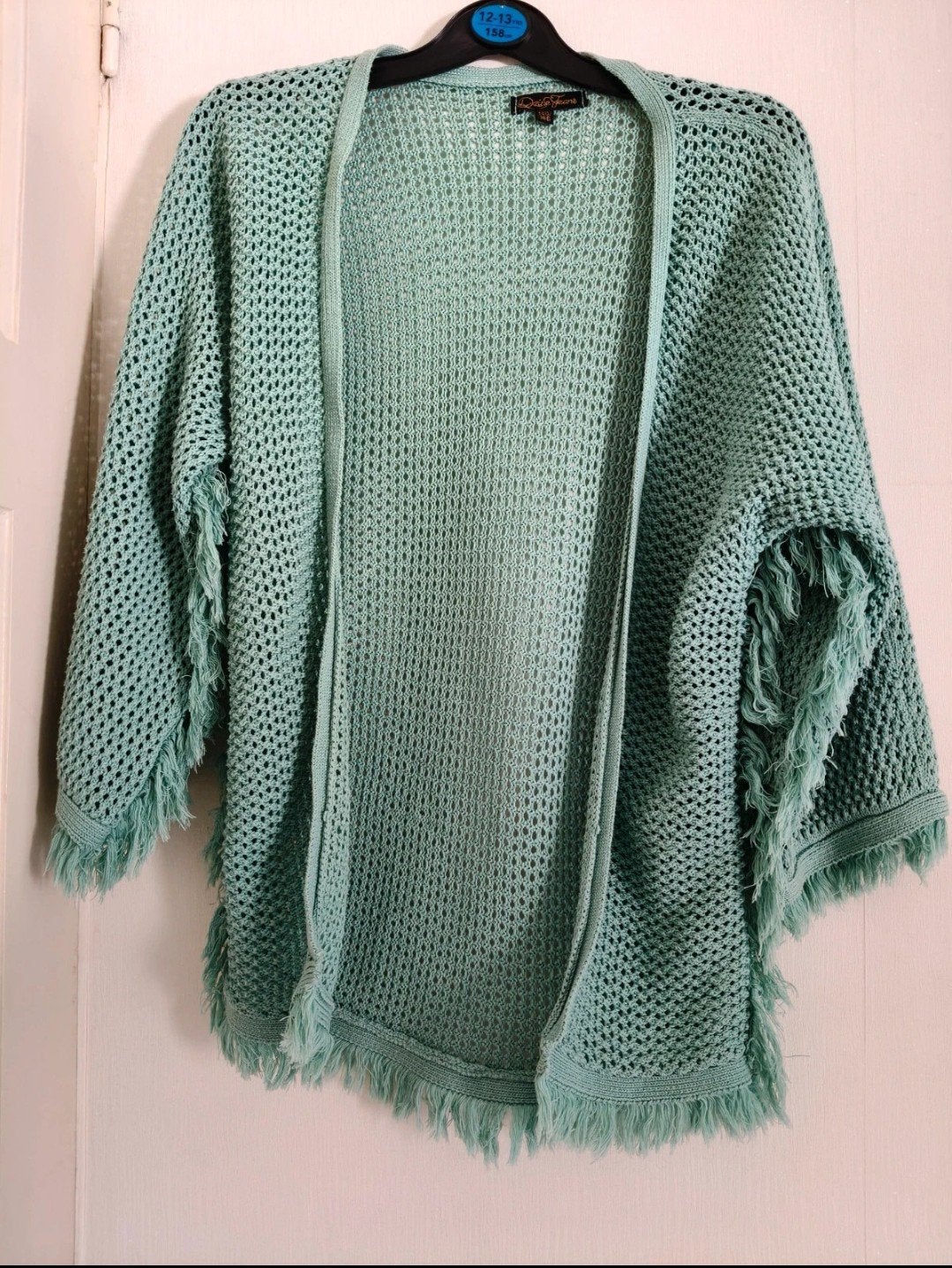 Zomerse gehaakte vest met franjes - Mintgroen, Ophalen of Verzenden, Zo goed als nieuw, Ozone Jeans, Maat 34 (XS) of kleiner