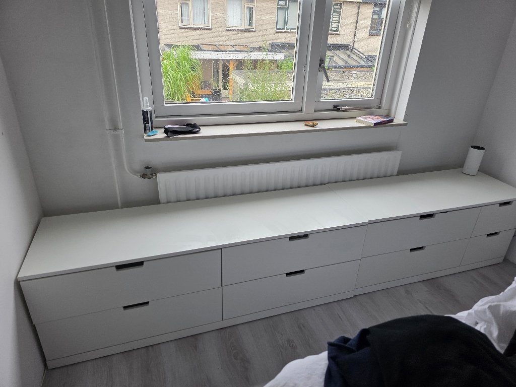 Nordli ladenkasten ikea, 5 laden of meer, Zo goed als nieuw, Minder dan 100 cm, 25 tot 50 cm