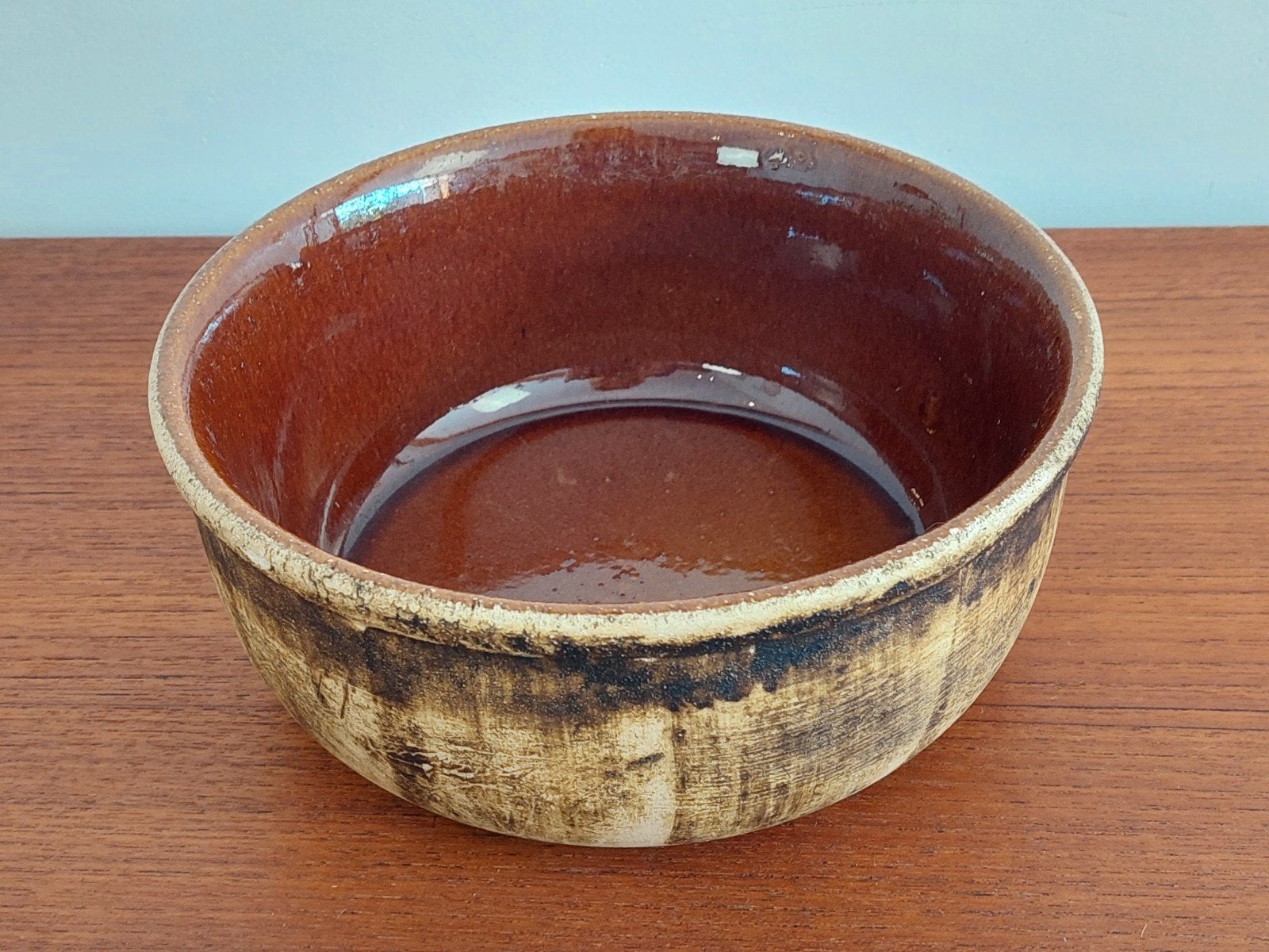 vintage Mid-Century keramische schaal jaren 70, ., Ophalen of Verzenden, ., Aardewerk