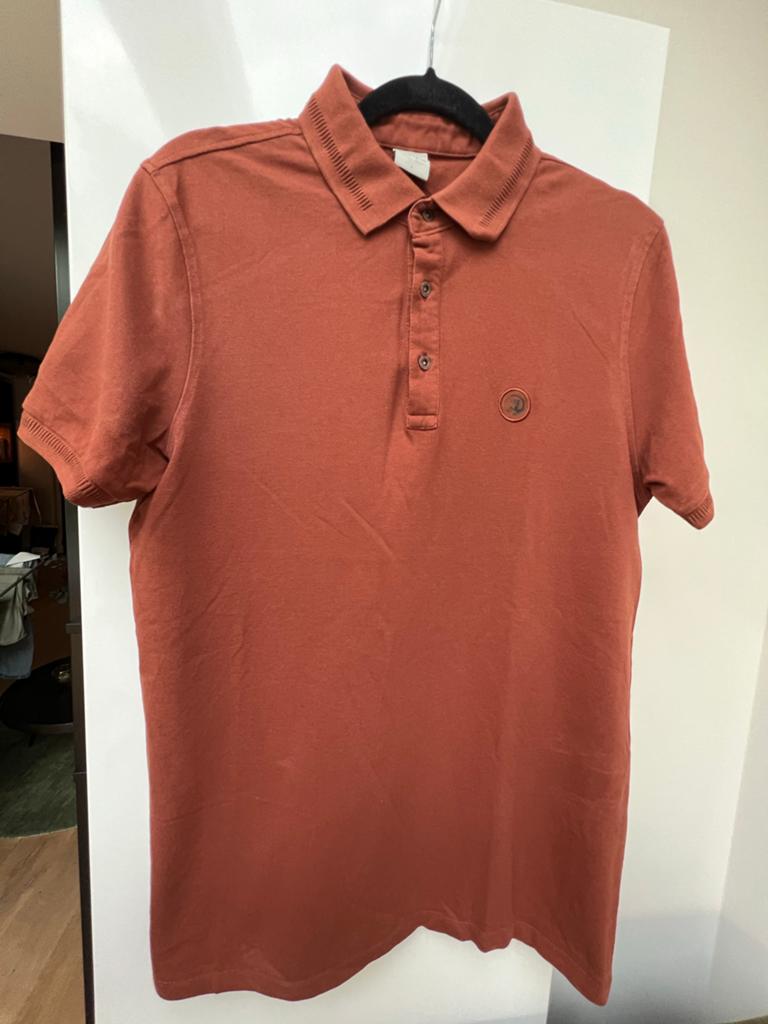 Cast Iron Polo Shirt - Maat L, Kleding | Heren, Polo's, Ophalen of Verzenden, Gedragen, Maat 52/54 (L), Bruin